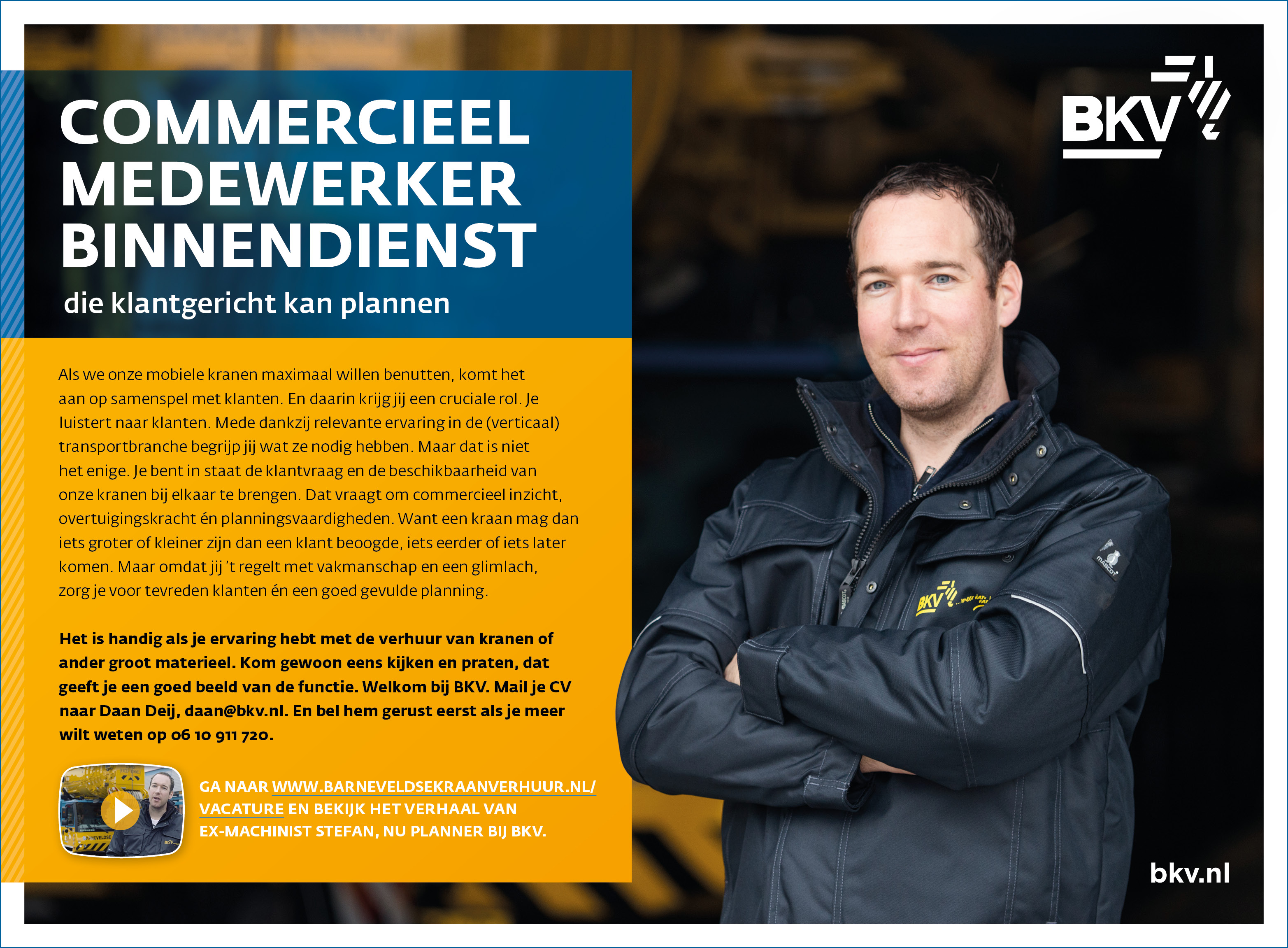 Vacature: BKV Zoekt Een Commercieel Medewerker Binnendienst (VACATURE ...